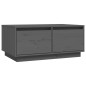 vidaXL Mesa de centro madera maciza de pino gris 80x50x35 cm vidaXL Mesa de centro madera maciza de pino gris 80x50x35 cm