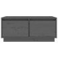 vidaXL Mesa de centro madera maciza de pino gris 80x50x35 cm vidaXL Mesa de centro madera maciza de pino gris 80x50x35 cm