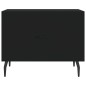 vidaXL Mesa de centro madera contrachapada negro 50x50x40 cm