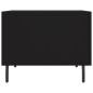 vidaXL Mesa de centro madera contrachapada negro 50x50x40 cm