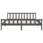 vidaXL Estructura de cama de madera maciza gris 160x200 cm vidaXL Estructura de cama de madera maciza gris 160x200 cm