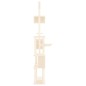 vidaXL Rascador para gatos con postes de sisal color crema 279 cm vidaXL Rascador para gatos con postes de sisal color crema 279 cm