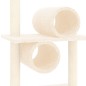 vidaXL Rascador para gatos con postes de sisal color crema 279 cm vidaXL Rascador para gatos con postes de sisal color crema 279 cm