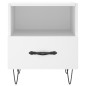 vidaXL Mesitas de noche 2 uds madera ingeniería blanco 40x35x47,5 cm