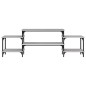 vidaXL Mueble para TV madera contrachapada gris Sonoma 157x35x52 cm vidaXL Mueble para TV madera contrachapada gris Sonoma 157x35x52 cm
