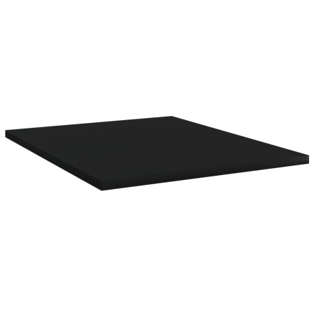 vidaXL Estantes para estantería 8 uds contrachapada negro 40x50x1,5 cm