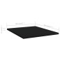 vidaXL Estantes para estantería 8 uds contrachapada negro 40x50x1,5 cm