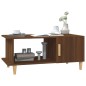vidaXL Mesa de centro madera contrachapada roble marrón 90x50x40 cm vidaXL Mesa de centro madera contrachapada roble marrón 90x50x40 cm