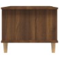 vidaXL Mesa de centro madera contrachapada roble marrón 90x50x40 cm vidaXL Mesa de centro madera contrachapada roble marrón 90x50x40 cm