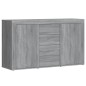 vidaXL Aparador de madera contrachapada gris Sonoma 120x36x69 cm vidaXL Aparador de madera contrachapada gris Sonoma 120x36x69 cm