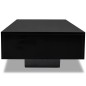 vidaXL Mesa de centro rectangular negra con brillo vidaXL Mesa de centro rectangular negra con brillo