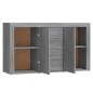 vidaXL Aparador de madera contrachapada gris Sonoma 120x36x69 cm vidaXL Aparador de madera contrachapada gris Sonoma 120x36x69 cm