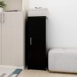 vidaXL Mueble zapatero de aglomerado negro 32x35x92 cm