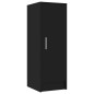 vidaXL Mueble zapatero de aglomerado negro 32x35x92 cm