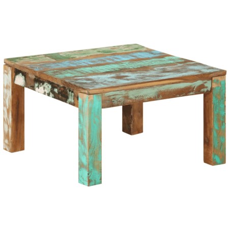 vidaXL Mesa de centro de madera maciza reciclada 60x60x35 cm 