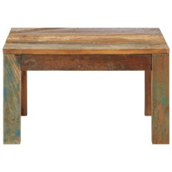 vidaXL Mesa de centro de madera maciza reciclada 60x60x35 cm 