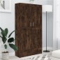 vidaXL Armario libros madera contrachapada roble humo 82,5x30,5x150 cm vidaXL Armario libros madera contrachapada roble humo 82,5x30,5x150 cm