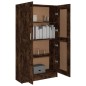 vidaXL Armario libros madera contrachapada roble humo 82,5x30,5x150 cm vidaXL Armario libros madera contrachapada roble humo 82,5x30,5x150 cm