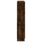 vidaXL Armario libros madera contrachapada roble humo 82,5x30,5x150 cm vidaXL Armario libros madera contrachapada roble humo 82,5x30,5x150 cm