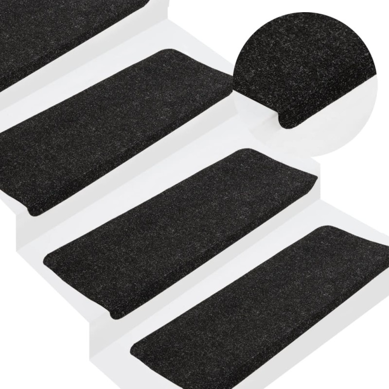 vidaXL Alfombrilla autoadhesiva de escalera 15 uds 65x24,5x3,5 cm vidaXL Alfombrilla autoadhesiva de escalera 15 uds 65x24,5x3,5 cm