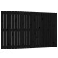 vidaXL Cabecero de cama de pared madera maciza pino negro 147x3x90 cm vidaXL Cabecero de cama de pared madera maciza pino negro 147x3x90 cm