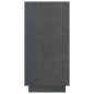 vidaXL Estantería de madera maciza de pino gris 80x35x71 cm vidaXL Estantería de madera maciza de pino gris 80x35x71 cm