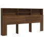 vidaXL Armario cabecero marrón roble 200x19x103,5 cm vidaXL Armario cabecero marrón roble 200x19x103,5 cm