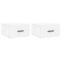 vidaXL Mesitas de noche de pared 2 uds blanco 35x35x20 cm vidaXL Mesitas de noche de pared 2 uds blanco 35x35x20 cm