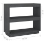 vidaXL Estantería de madera maciza de pino gris 80x35x71 cm vidaXL Estantería de madera maciza de pino gris 80x35x71 cm