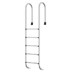vidaXL Escalera para piscina acero inoxidable 304 54x38x211 cm