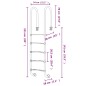 vidaXL Escalera para piscina acero inoxidable 304 54x38x211 cm vidaXL Escalera para piscina acero inoxidable 304 54x38x211 cm