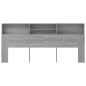 vidaXL Mueble cabecero color gris Sonoma 220x19x103,5 cm vidaXL Mueble cabecero color gris Sonoma 220x19x103,5 cm