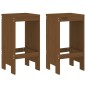 vidaXL Taburetes de cocina 2 uds madera pino marrón miel 40x36x75 cm vidaXL Taburetes de cocina 2 uds madera pino marrón miel 40x36x75 cm