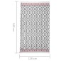 vidaXL Alfombra de algodón gris 120x180 cm vidaXL Alfombra de algodón gris 120x180 cm