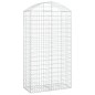 vidaXL Cesta gaviones forma arco hierro galvanizado 100x50x180/200 cm vidaXL Cesta gaviones forma arco hierro galvanizado 100x50x180/200 cm