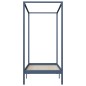 vidaXL Estructura de cama con dosel madera maciza pino gris 90x200 cm vidaXL Estructura de cama con dosel madera maciza pino gris 90x200 cm