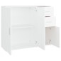 vidaXL Aparador de madera contrachapada blanco 91x29,5x75 cm vidaXL Aparador de madera contrachapada blanco 91x29,5x75 cm