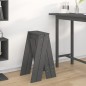 vidaXL Taburetes 2 unidades madera maciza de pino gris 40x40x75 cm vidaXL Taburetes 2 unidades madera maciza de pino gris 40x40x75 cm
