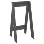 vidaXL Taburetes 2 unidades madera maciza de pino gris 40x40x75 cm vidaXL Taburetes 2 unidades madera maciza de pino gris 40x40x75 cm