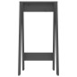 vidaXL Taburetes 2 unidades madera maciza de pino gris 40x40x75 cm vidaXL Taburetes 2 unidades madera maciza de pino gris 40x40x75 cm
