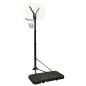 vidaXL Canasta de baloncesto polietileno blanco 258-363 cm vidaXL Canasta de baloncesto polietileno blanco 258-363 cm
