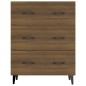 vidaXL Aparador de madera de ingeniería marrón roble 69,5x34x90 cm vidaXL Aparador de madera de ingeniería marrón roble 69,5x34x90 cm