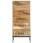 vidaXL Cómoda de madera maciza de mango 45x35x106 cm vidaXL Cómoda de madera maciza de mango 45x35x106 cm