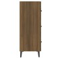 vidaXL Aparador de madera de ingeniería marrón roble 69,5x34x90 cm vidaXL Aparador de madera de ingeniería marrón roble 69,5x34x90 cm