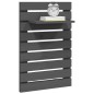 vidaXL Estantes mesitas de pared 2 uds madera maciza de pino gris vidaXL Estantes mesitas de pared 2 uds madera maciza de pino gris