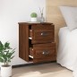 vidaXL Mesita de noche de pared color roble marrón 41,5x36x53 cm vidaXL Mesita de noche de pared color roble marrón 41,5x36x53 cm