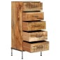 vidaXL Cómoda de madera maciza de mango 45x35x106 cm vidaXL Cómoda de madera maciza de mango 45x35x106 cm