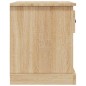 vidaXL Mesita de noche madera contrachapada roble Sonoma 39x39x47,5 cm vidaXL Mesita de noche madera contrachapada roble Sonoma 39x39x47,5 cm