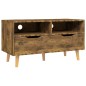 vidaXL Mueble de TV madera de ingeniería roble ahumado 90x40x48,5 cm vidaXL Mueble de TV madera de ingeniería roble ahumado 90x40x48,5 cm