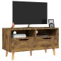 vidaXL Mueble de TV madera de ingeniería roble ahumado 90x40x48,5 cm vidaXL Mueble de TV madera de ingeniería roble ahumado 90x40x48,5 cm
